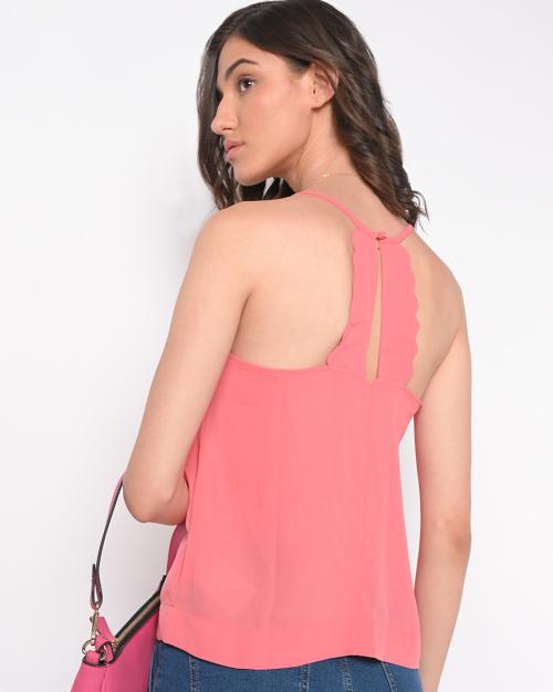 Sweetheart-Neck Strappy Top