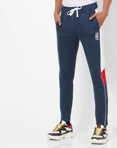 Track Pants with Contrast Piping
