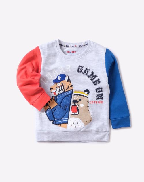 Graphic Print Crew-Neck Sweatshirt