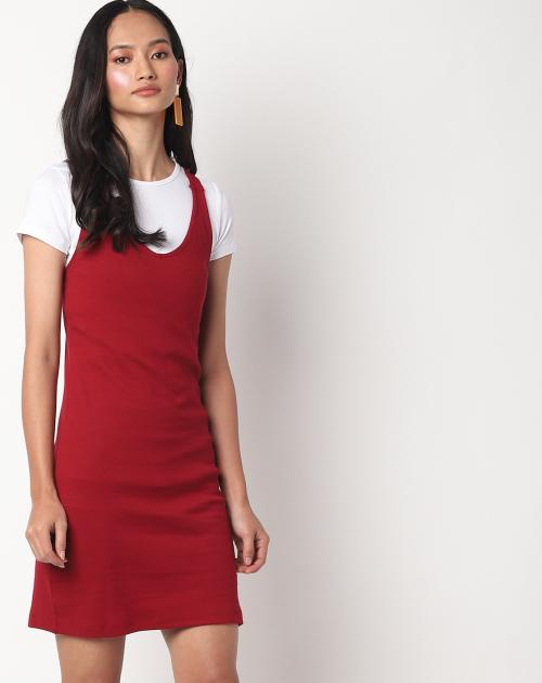 Cotton Pinafore Dress