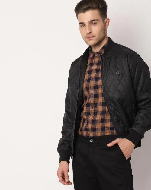 Quilted Bomber Jacket