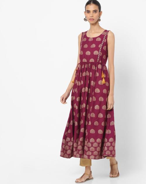 Printed A-line Kurta