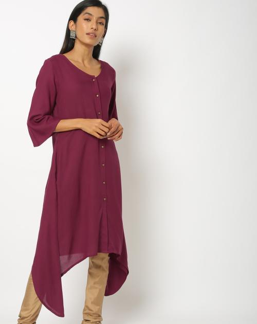 asymmetrical hemline kurtas