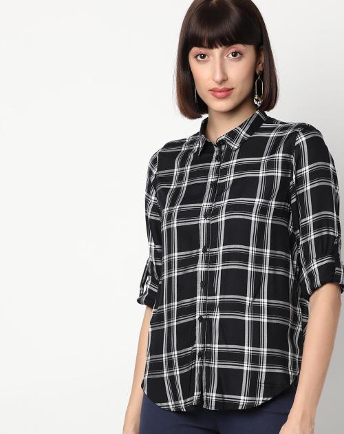 Checked Yarn-Dyed Shirt