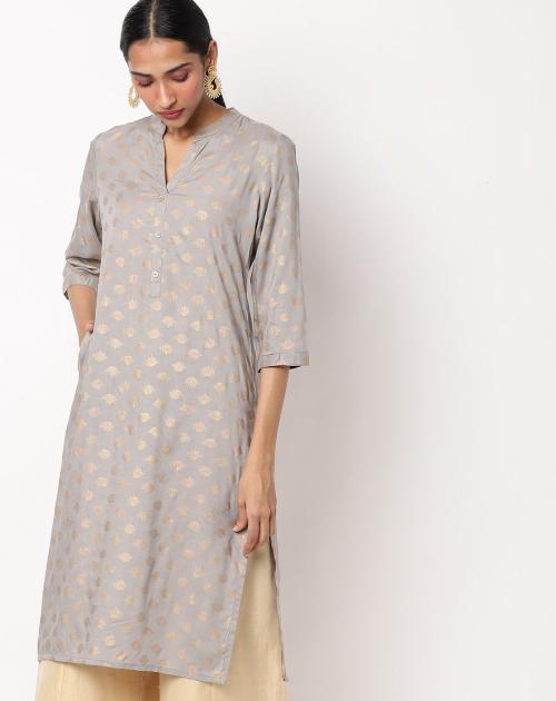 Madhubani Print Straight Kurta