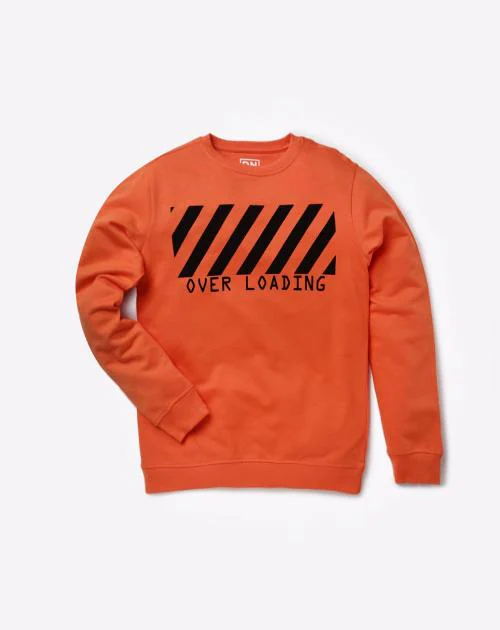 Graphic Print Crew-Neck Sweatshirt