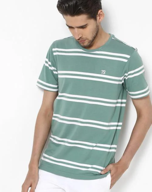 Striped Crew-Neck T-shirt