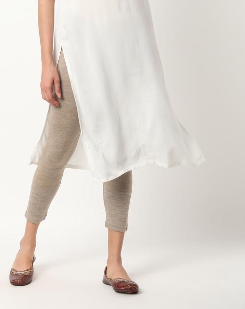 Heathered Cropped Leggings