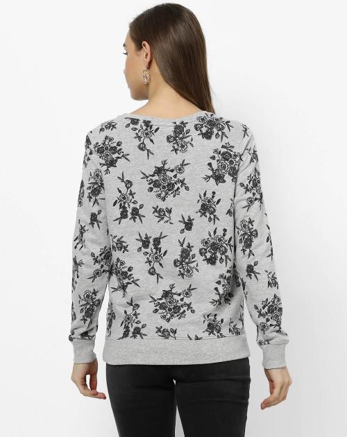 floral print sweatshirt