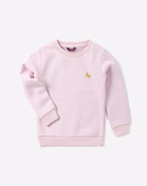Crew-Neck Sweatshirt with Placement Print