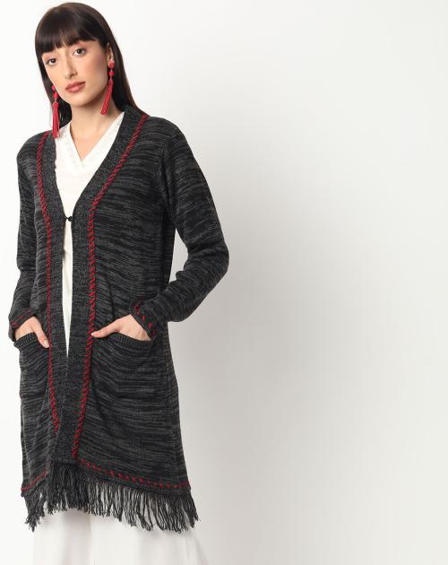 Longline Shrug with Slip Pockets