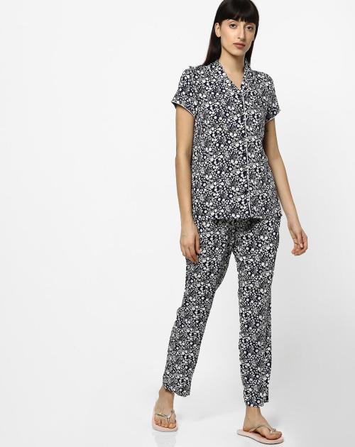 Printed Cotton Night Suit