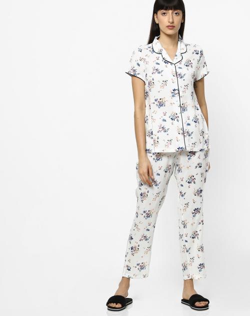 Printed Cotton Night Suit