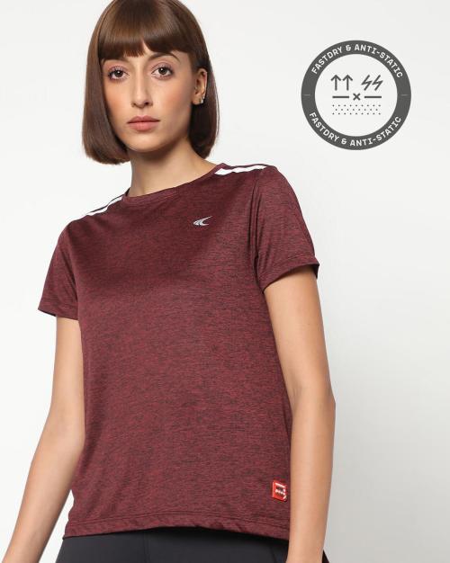 Heathered Crew-Neck T-shirt