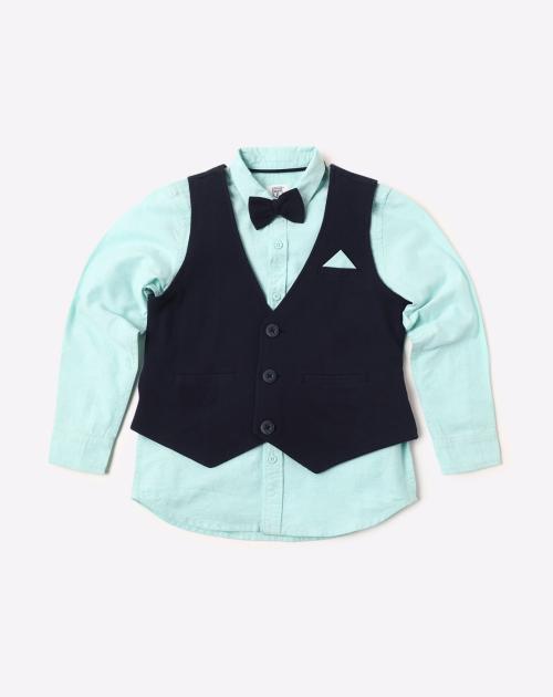 Shirt with Waistcoat & Bow-Tie