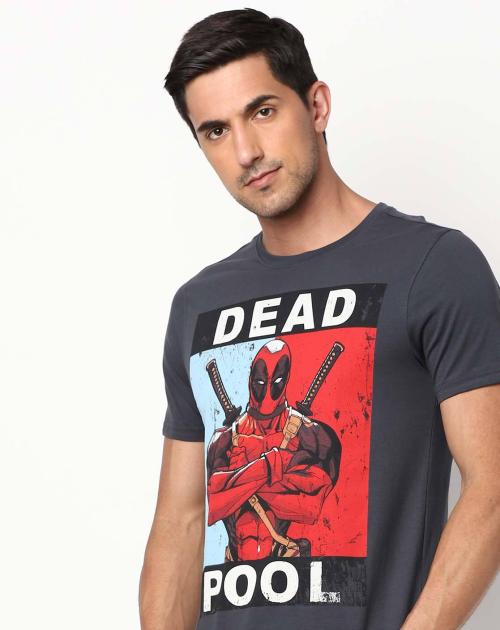 Deadpool Print Crew Neck T-shirt