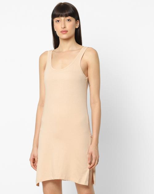 Cotton Long Camisole Slip LS01