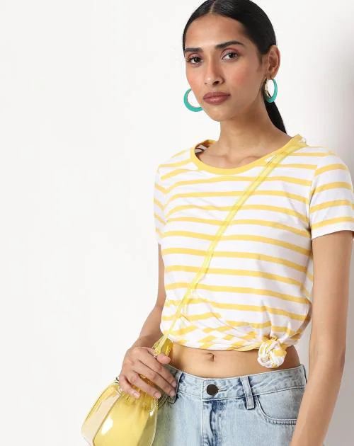 Striped Crew-Neck T-shirt