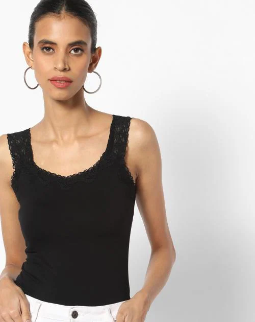 Camisole with Lace Insert