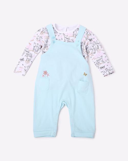 Printed Dungaree & Top Set