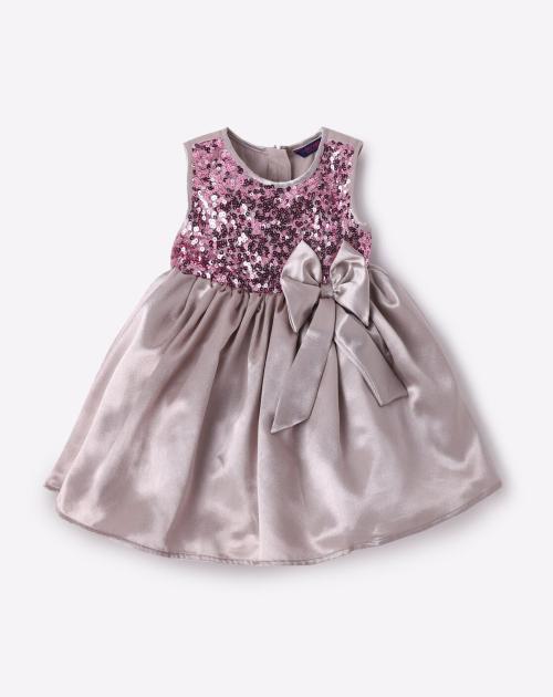 Sequined Fit & Flare Dress