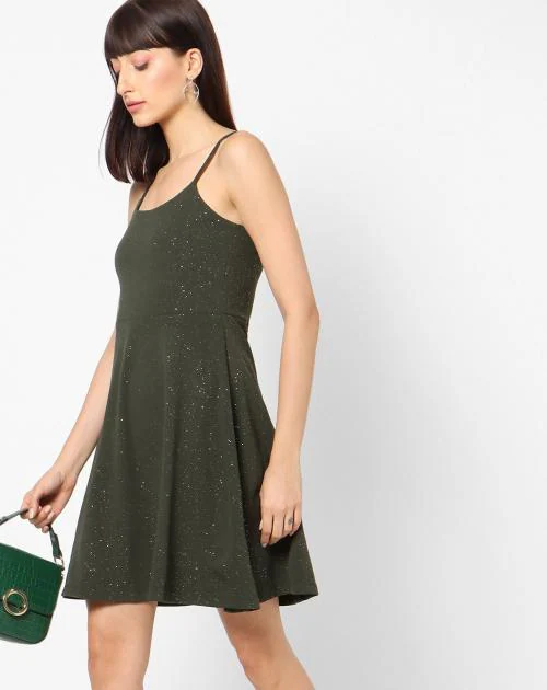Shimmery Fit & Flare Dress