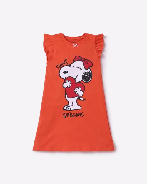 Snoopy Print Night Dress