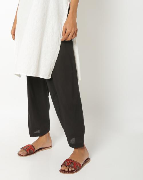 Salwar Pants with Drawstring Waist