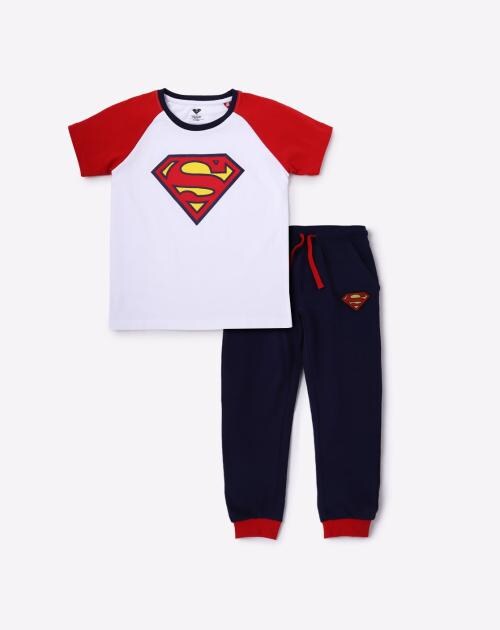 Superman Print Nightsuit Set