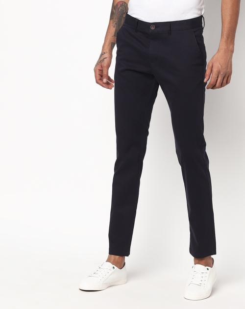 Buy FlatFront Tapered Chinos Online at Best Prices in India JioMart.