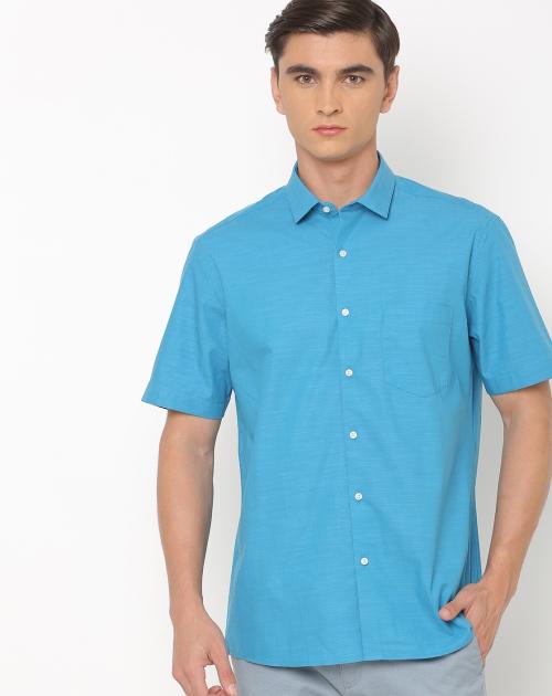 Woven Shirt with Patch Pocket