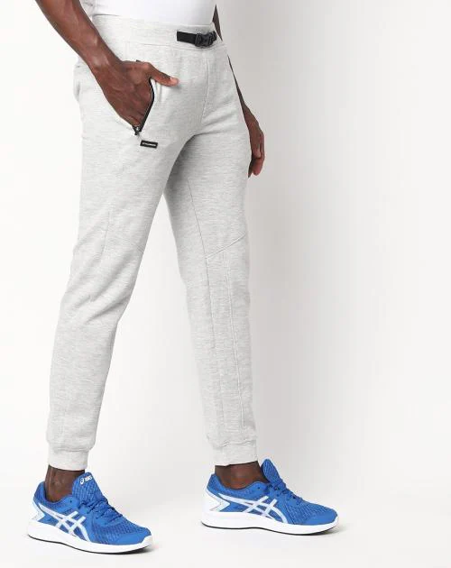 Knitted Joggers with Clip Buckle