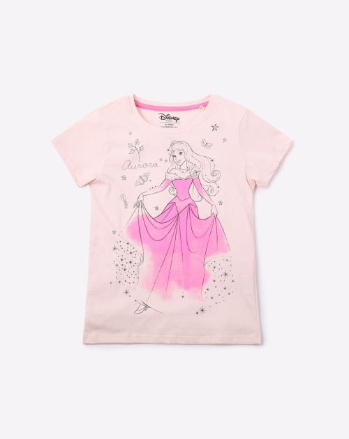 Princess Aurora Print Crew-Neck T-shirt