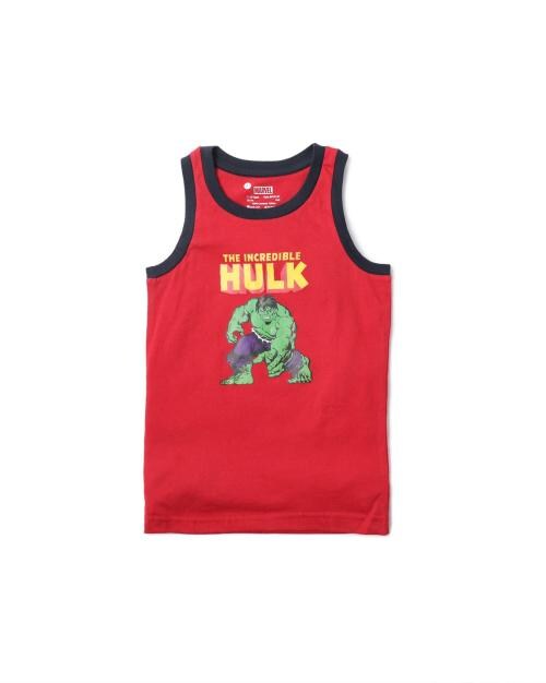Hulk Print Crew-Neck Vest