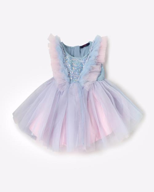Iridescent Sequin Tutu Dress