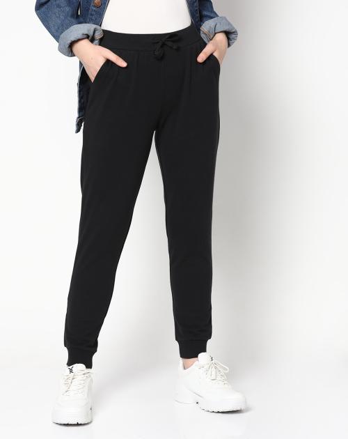 Mid-Rise Joggers with Drawstring Waist