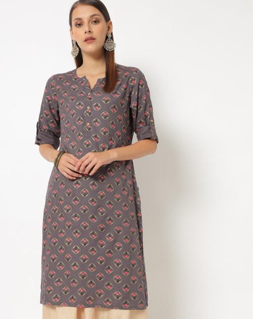 Printed Straight Kurta