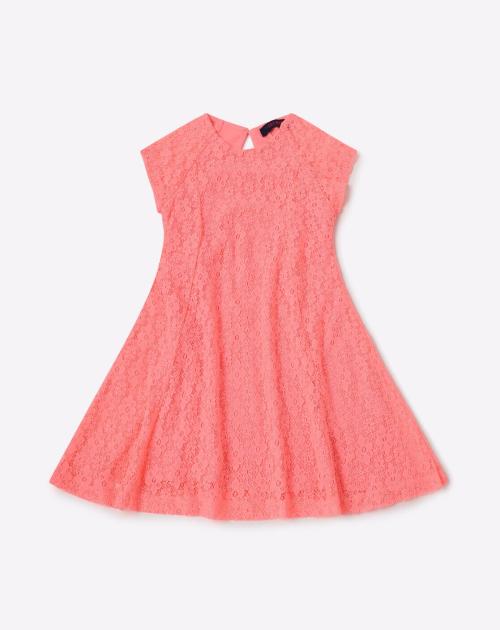 Floral Lace Skater Dress