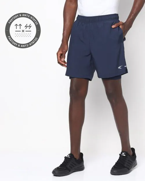 Quickdry Double-Layered Shorts with Insert Pockets