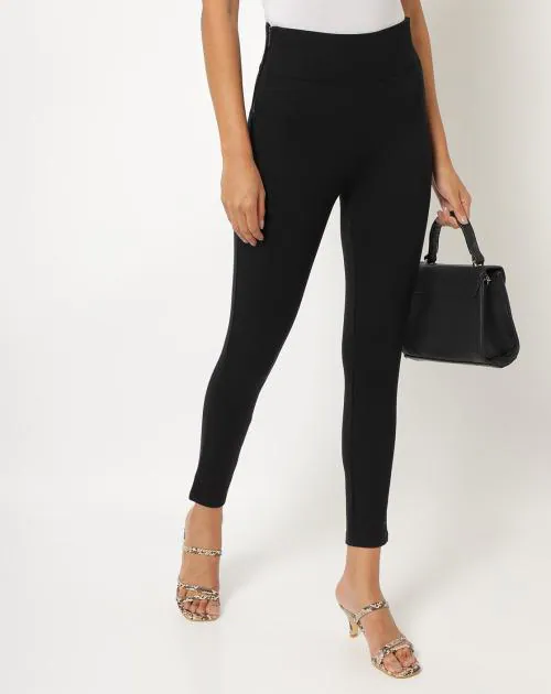 Skinny Treggings with Side Zip