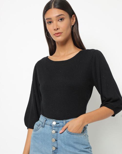 Knitted Round-Neck Pullover