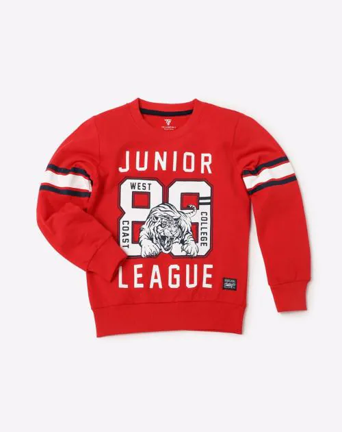 Varsity Print Crew-Neck Sweatshirt