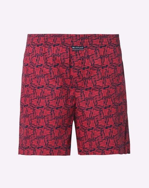 Abstract Print Boxers with Elasticated Waistband