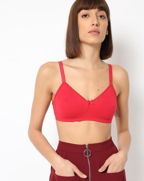 Non Padded Non Wired Cotton Soft Bra EC04