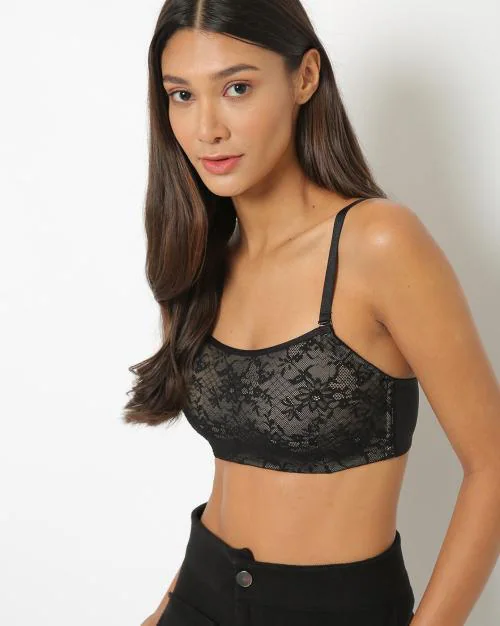 Padded Non Wired Fashion Lace Bra PM02