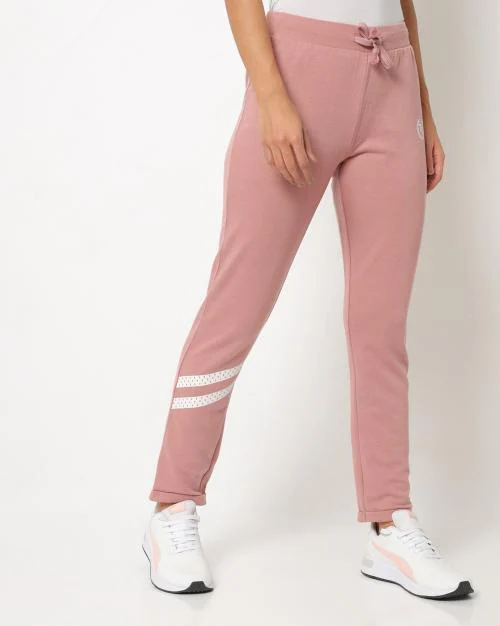 Women Track Pants with Placement Stripes