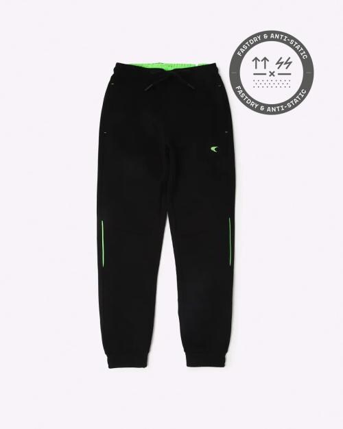 Bottoms trackpant jet black 8-9y