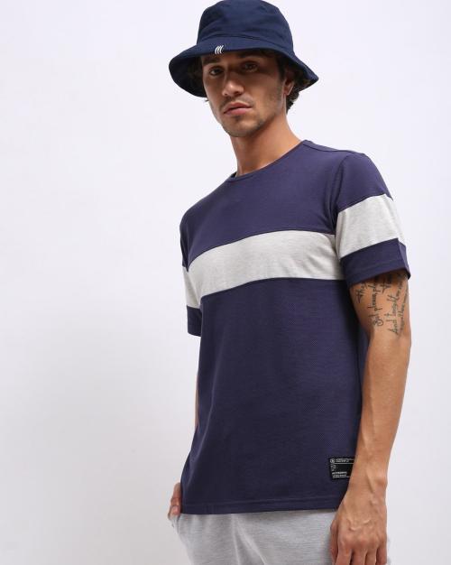 Regular Fit Colorblock Crew-Neck T-Shirt