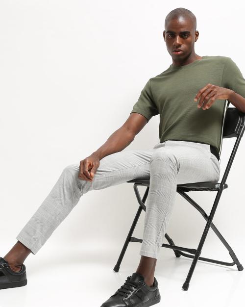 Ribbed CrewNeck Tshirt JioMart