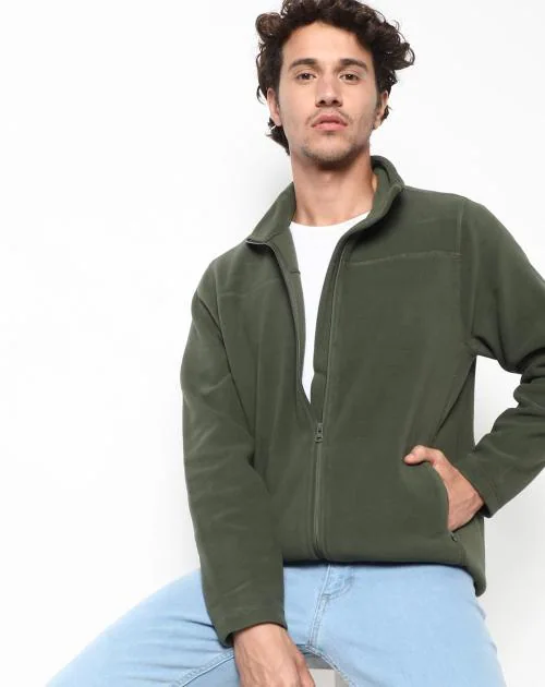 Polar Fleece Zip-Front Sweatshirt